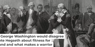 On Dec. 4, 1783, after six years fighting against the British as head of the Continental Army, George Washington said farewell to his officers and returned to civilian life. Engraving by T. Phillibrown from a painting by Alonzo Chappell